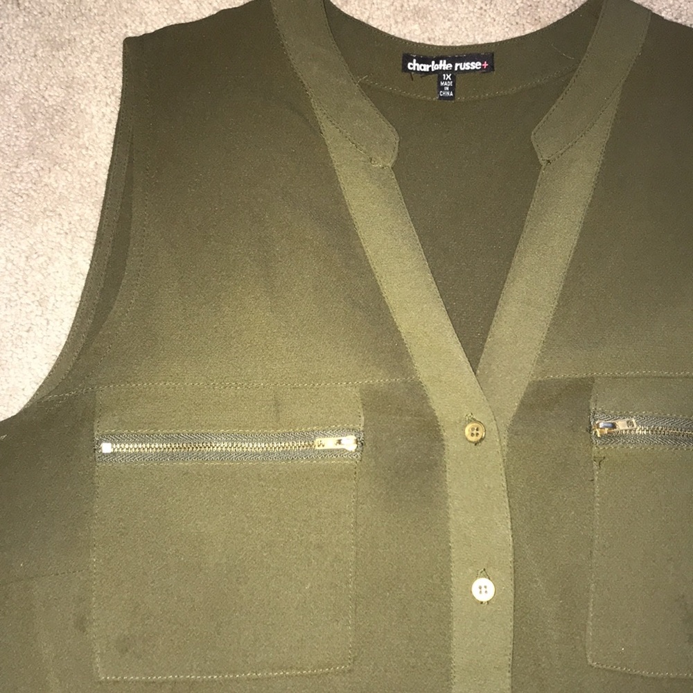 olive green top - donating soon!